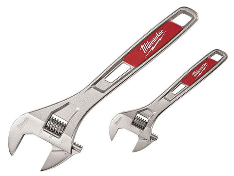 Milwaukee SAE Adjustable Wrench Set 2 pc.