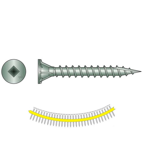 Simpson Strong-Tie CB3BLG158S #10 x 1-5/8” Quick Drive Screws Bulk Pack 1500pc