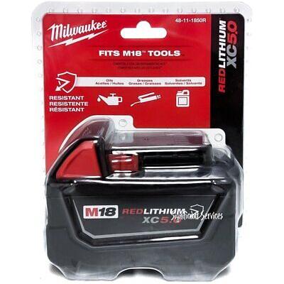 Milwaukee 48-11-1850R M18 18V REDLITHIUM Li-ion XC5.0Ah Genuine Grease...