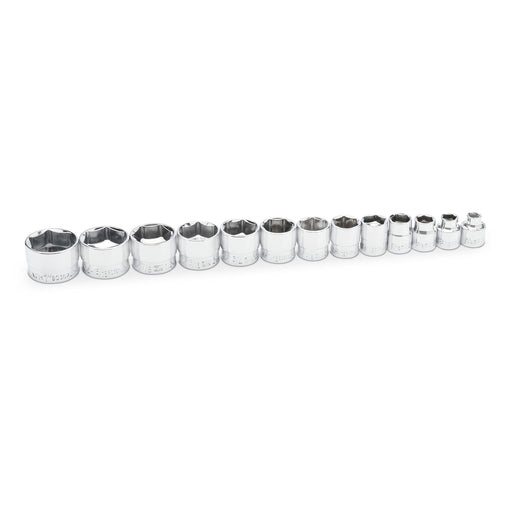 GEARWRENCH 13 Piece 3/8" Drive 6 Point SAE Stubby Socket Set - 81397