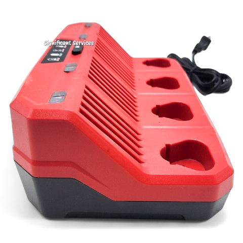 Milwaukee 48-59-1204 M12 12V REDLINK 4-Bay Button Battery Sequential Charger