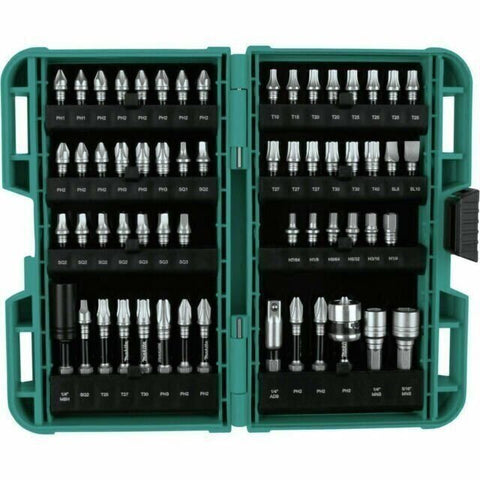 New Makita E-01644 Impact XPS 60-Piece Bit Set Torsion Zone & Magnetic Nutsetter