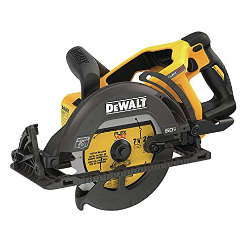 DeWALT DCS577B FLEXVOLT 60V MAX Li-Ion 7-1/4 IN. Cordless Worm Drive Style Saw