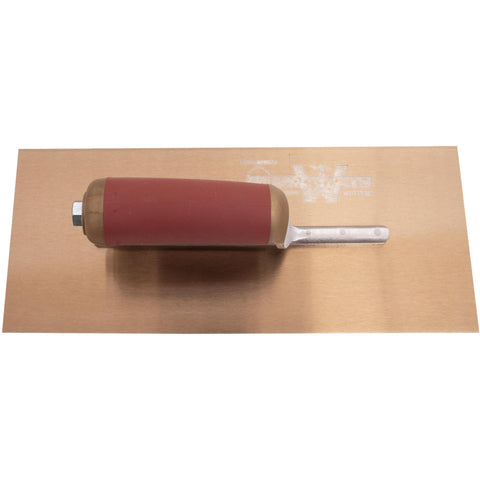 MARSHALLTOWN 4467DFD DuraFlex Finishing Trowel, 12 x 5 Inch, 7 3/4 Inch Mounting, DuraSoft Handle, Made in the USA, Plaster and Drywall Finishing Tools