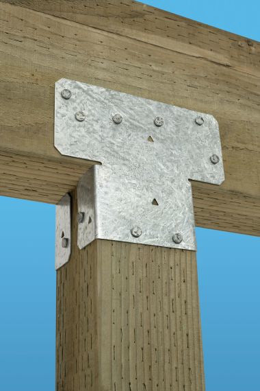 Simpson Strong Tie AC6 Adjustable Framing Post Cap Galvanized Steel 2 Pack