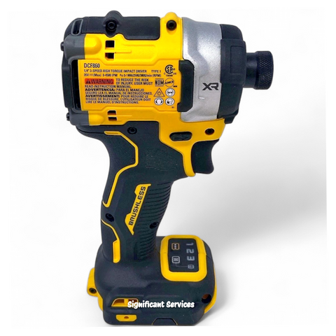DEWALT DCF860B 20V MAX XR 1/4 Inch Cordless Impact Driver Tool Only