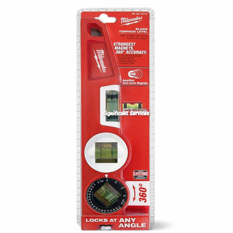 New Milwaukee 48-22-5210 Magnetic Level 10" Die Cast SHARPSITE 360° Locking Vial