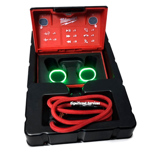 Milwaukee 2191-21 USB Bluetooth Jobsite Ear Buds with Noise Isolation