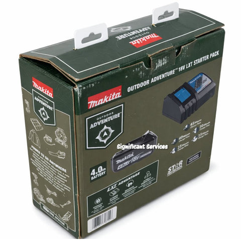 Makita BL1840BDC1 18V LXT® Lithium-Ion Battery and Charger Starter Pack (4.0Ah)