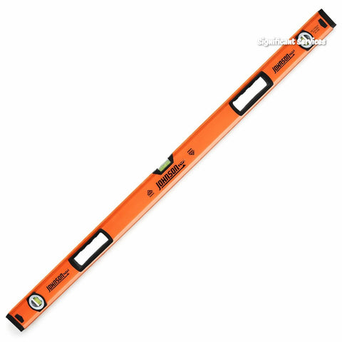 Johnson Level & Tool 1741-4800 48 in Aluminum Box Beam Level Orange 1-Level