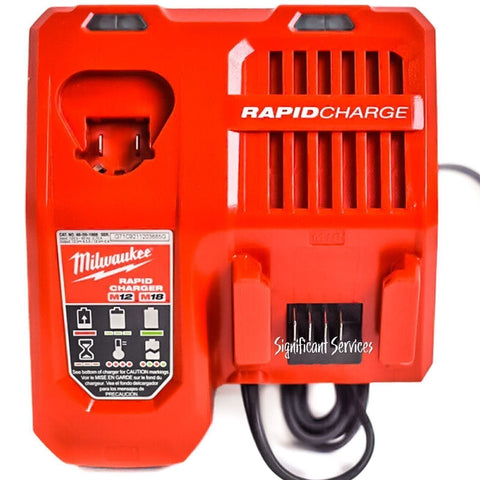 GENUINE NEW Milwaukee 48-59-1808 M12 M18 18 Volt 12 Volt RAPID Battery Charger