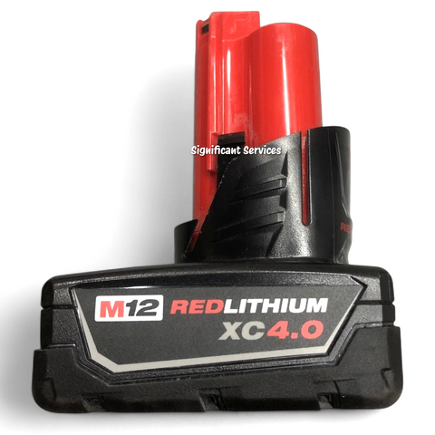 Milwaukee M12 12-Volt LI-Ion 4.0 Ah 2.0 Ah Battery Packs Charger Kit 48-59-2424