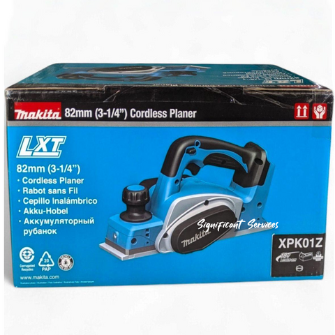 Makita XPK01Z 18V LXT Lithium-Ion Cordless 3-1/4-Inch Planer, Tool Only