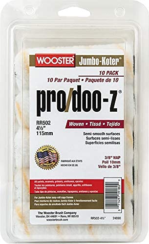 Set of 2 x 10 Pack Wooster RR502 4.5 inch Jumbo-Koter Pro/Doo-Z 3/8 inch Nap (3/8 inch Nap)