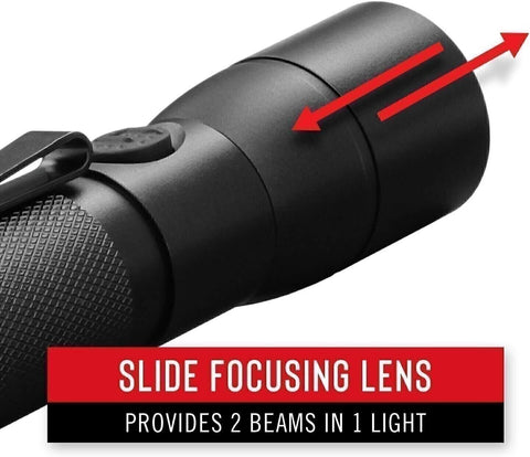 Coast HX5R LED Flashlight Rechargeable 345 Lumens Slide Focus Torch 21625 New