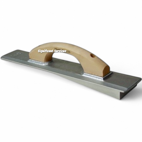 Kraft Tool CF066H-8 16"x3-1/4" Magnesium Beveler Driveway Float w/ Wood Handle