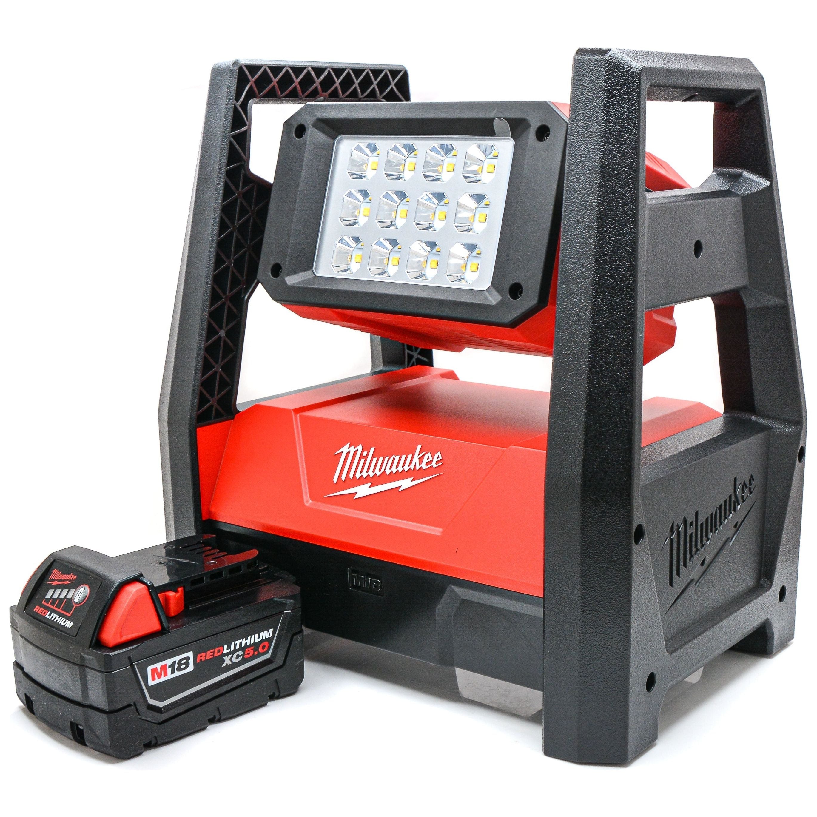 New Milwaukee 2360-20 M18 Li-Ion TRUEVIEW Dual LED HP Flood Light 5.0 ...