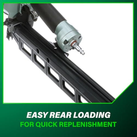 Metabo HPT NR83A5(S) 21 Degree 3-1/4" Pro Pneumatic Rear Load Framing Nailer