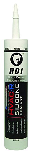 Red Devil 0896 Extreme Temperature HVAC/R Silicone Sealant, Long-Lasting Weather-Resistant Adhesive, 280 ml, White, 12-Pack