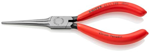 KNIPEX 3111160 Needle Nose Pliers 6.25in Long Flat Jaw Precision Grip Tool