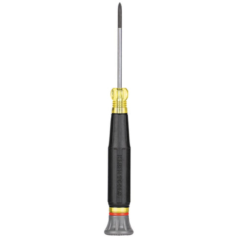 Klein Tools 6222 Mini Precision Screwdriver, #00 Phillips, Features Cushion-Grip Handle, Rotating Cap and Color Coded Ring, 2-Inch Shank