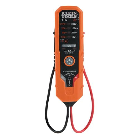 Klein Tools CL220VP Electrical Test Kit with Digital Clamp Meter, Non-Contact Voltage Test Pen, GFCI Outlet Tester, AC/DC Voltage Tester