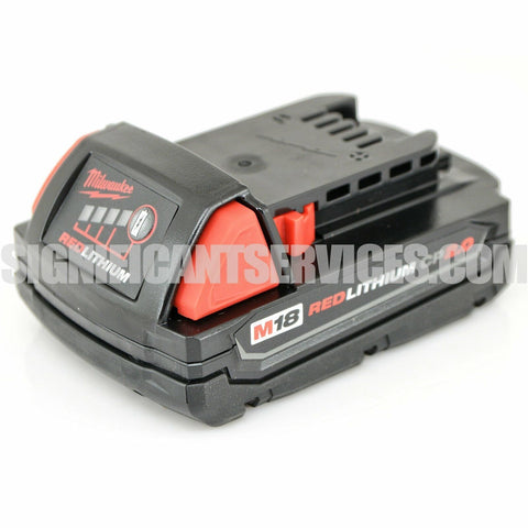 Milwaukee M18 2607-20 Cordless 1/2" Compact Hammer Drill Driver 2.0 Ah Batteries