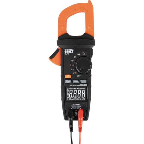 Klein Tools CL710 Pro Digital Clamp Meter with Illuminated Dial, 600A AC/DC Auto-Ranging, TRMS, NCVT, 6000 Count LCD, Measures Current, LOZ, Continuity, Frequency