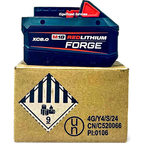 New Genuine MILWAUKEE M18 18V REDLITHIUM FORGE XC 8.0Ah Battery Pack 48-11-1881
