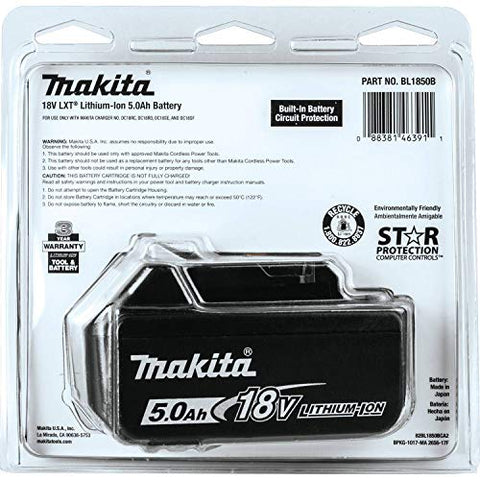 Makita BL1850B 18V LXT® Lithium-Ion 5.0Ah Battery