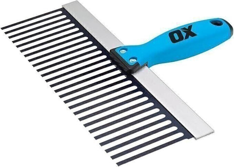 OX Tools  12 Inch Plasterer's Scarifier with OX Grip Handle for Surface Prep
