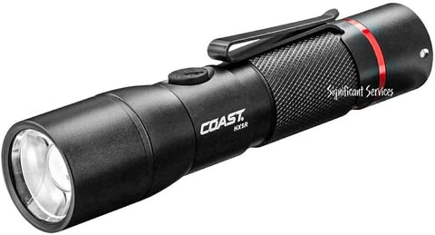 Coast HX5R LED Flashlight Rechargeable 345 Lumens Slide Focus Torch 21625 New