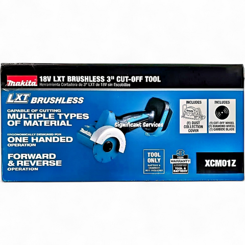 Makita XCM01Z 18V LXT® Lithium-Ion Brushless Cordless 3" Cut-Off Tool, Tool Only