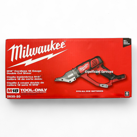 Milwaukee 2635-20 M18 Cordless 18-Gauge Double Cut Shear Bare Tool