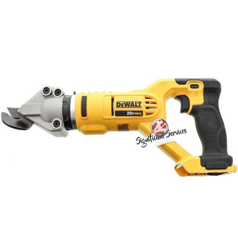 DEWALT 20V MAX Metal Shear, Offset, 18GA, Tool Only (DCS496B) , Yellow