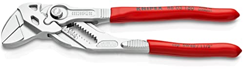 KNIPEX - Pliers Wrench, Chrome (86 03 180), Red