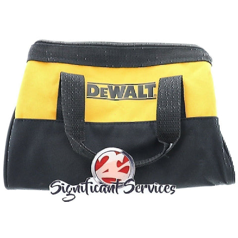 DeWalt 11"x9"x7" Small Canvas Tool Bag Carrying Case for Tools & Accessories