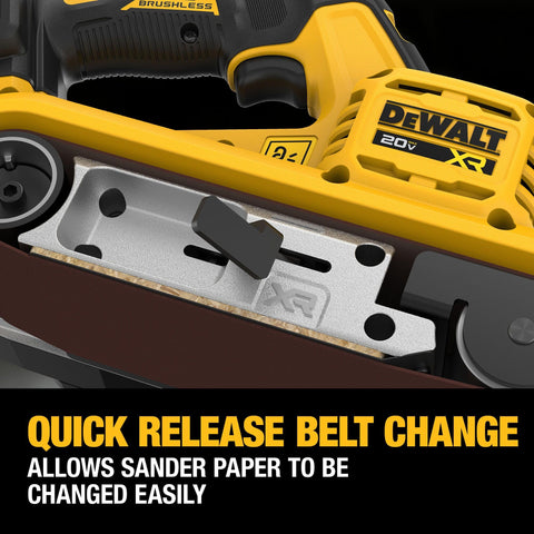 DEWALT DCW220B 20V MAX XR Brushless Cordless 3-in x 21-in Belt Sander TOOL ONLY