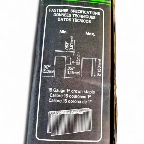 Metabo HPT N5024A2 Stapler Pneumatic Nailers Lathing 16 Gauge 1" Width 2" Length