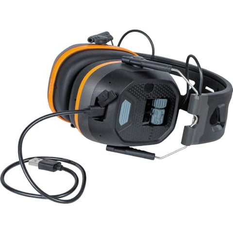 Klein Tools AESEM1S Smart Sense Electronic Hearing Protection Safety Earmuff with Bluetooth & Situational Awareness, NRR 23dB, 25hr Runtime