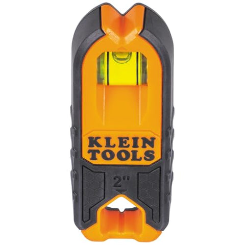 Klein Tools MSF100 Magnetic Stud Finder and Level, Compact, Wood and Metal Detector with Bubble Vial for Accurate Markings, Felt Pad Backing