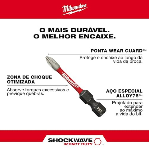 48-32-4010 Milwaukee Shockwave Impact Duty Driver Bit Set 54Pc