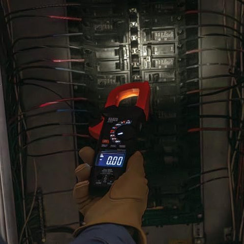 Klein Tools CL810 Pro Digital Clamp Meter, 600A AC/DC Auto-Ranging, True RMS, NCVT, Measures Current, LOZ,Temperature, with Flashlight and Illuminated Dial