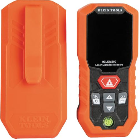 Klein Tools 93LDM200 Green Laser Distance Measure Tool, 200-Foot, Class 2 Laser, USB Rechargeable, Includes Protective Hard Case