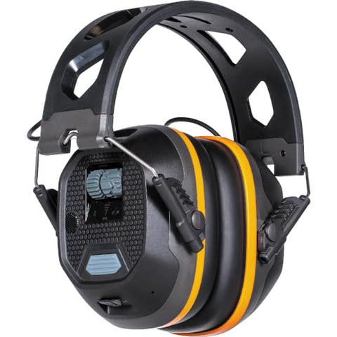 Klein Tools AESEM1S Smart Sense Electronic Hearing Protection Safety Earmuff with Bluetooth & Situational Awareness, NRR 23dB, 25hr Runtime
