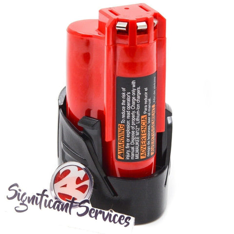 NEW MILWAUKEE 48-11-2401 12V 12 VOLT RED LITHIUM BATTERY PACK 1.5 AH M12 CHARGER