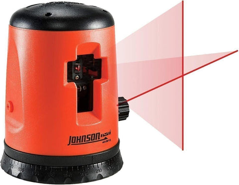 Johnson 40-0921 Self-Leveling Cross Line Laser Level Kit with Tripod & Case