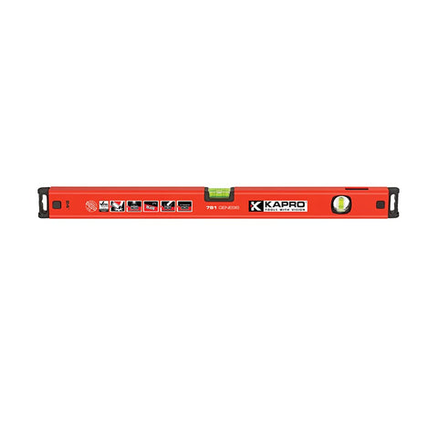 Kapro 781 Genesis Box Level Features Horizontal Vial and DualView Plumb 48 Inch