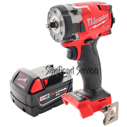 Milwaukee 2854-20 M18 18V 3/8" Fuel Impact Wrench Bare Tool 3.0 Ah Battery