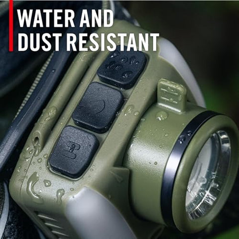 Coast FL95R 1250 Lumen Rechargeable Plus LED Headlamp Green Red Area Light Mode